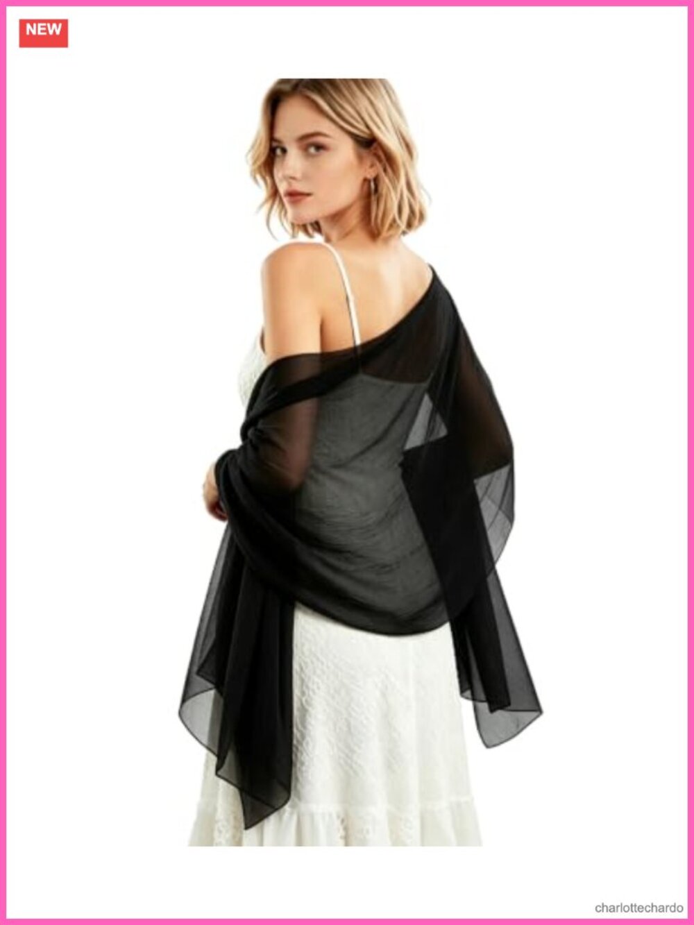 Chiffon Shawl Wrap Lightweight Scarf for Women Wedding Evening Party